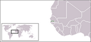 Republika Gambii - Położenie