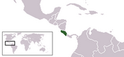 Republika Kostaryki - Położenie