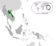 République démocratique populaire lao - Carte
