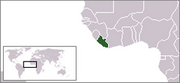République du Liberia - Carte