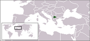 Republika Macedonii - Położenie