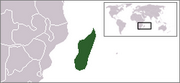 République de Madagascar - Carte