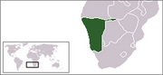 Republika Namibii - Położenie