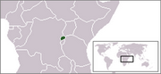 Руанда - Местоположение