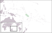 Etat de Tuvalu - Carte