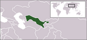 Ouzbékistan - Carte